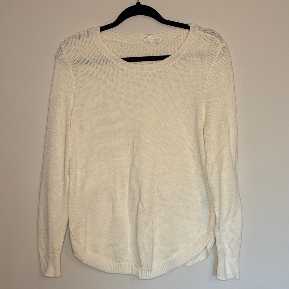 GAP White Knit Sweater